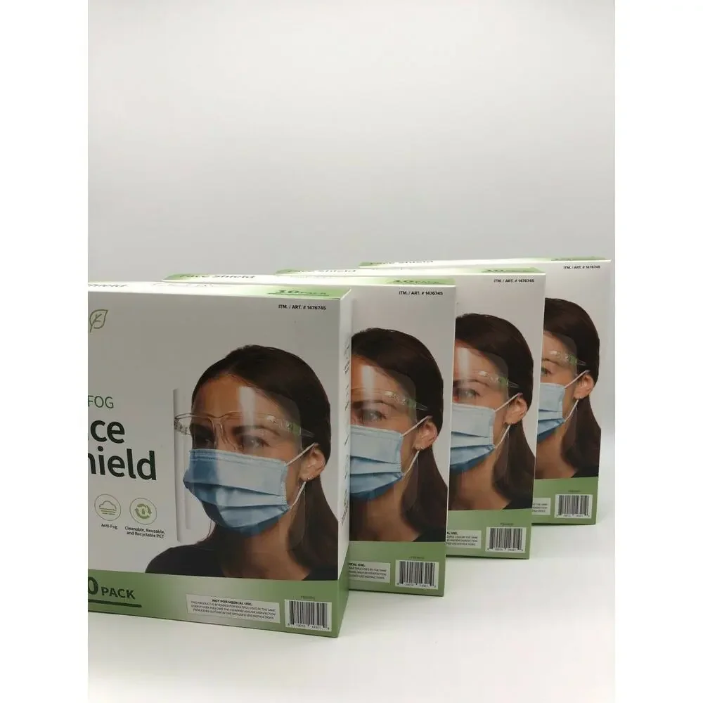 Face Shields 10-pack Barrier Comfort FLTR Pure Protection Anti-Fog Lot of 4